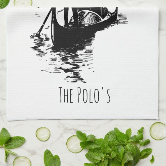 Venedig Italien Gondola Custom Küchentücher (Gefaltet)