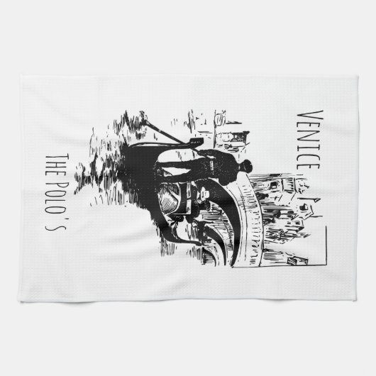 Venedig Italien Gondola Custom Küchentücher (Horizontal)