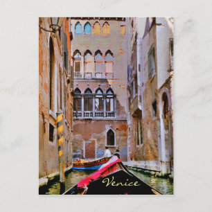Venedig Italien Gondola Postcard Postkarte