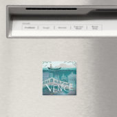 Venedig Italien Gondola Reise-Retro-Post Magnet (In Situ (Geschirrspüler))