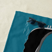 Venedig, Italien Gondola und Gondolier Aquamarin B Strandtuch (Beispiel)