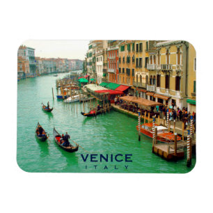 Venedig, Italien - Gondolieri auf Canal Grande Magnet