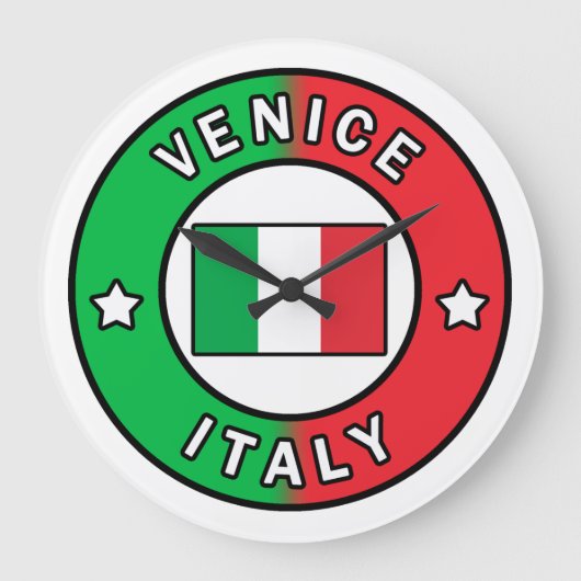 Venedig Italien Große Wanduhr (Vorderseite)