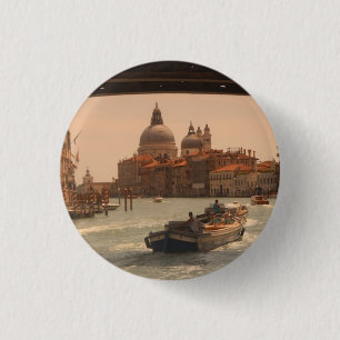 Venedig Italien Großer Kanal Vintage Button