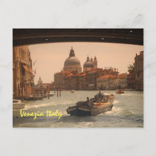 Venedig Italien Großer Kanal Vintage Feiertagspostkarte