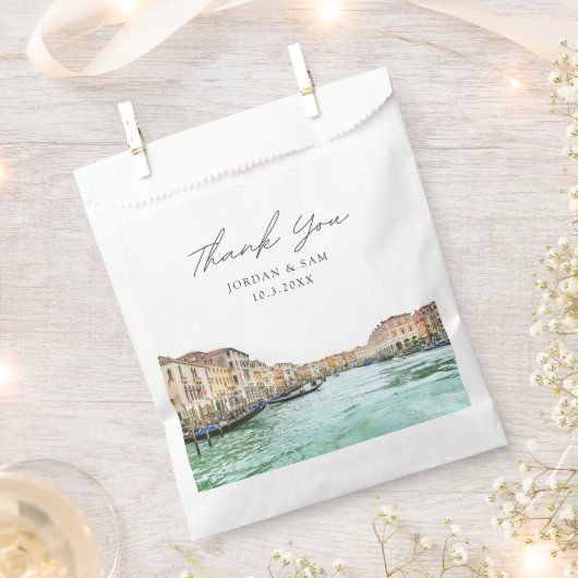 Venedig Italien Hochzeitsfeier Foto Personalisiert Geschenktütchen (Ausgeschnitten)