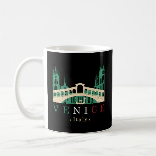 Venedig Italien Iconic Gondola Rialto Brücke Ponte Kaffeetasse (Links)