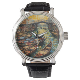 Venedig, Italien im van-Gogh-Stil Armbanduhr