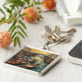 Venedig, Italien im van-Gogh-Stil Schlüsselanhänger (Seite)