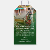 Venedig, Italien (IT) - farbenfrohe Gondelbahn Geschenkanhänger (Rückseite)