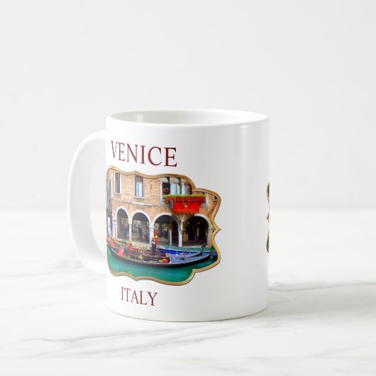 Venedig, Italien (IT) - Gondolier Coffee Tasse (Vorderseite Links)