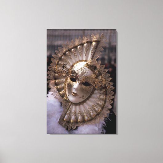 Venedig, Italien (IT) - Masquerade Leinwanddruck (Vorderseite)