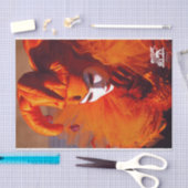 Venedig, Italien (IT) - orange Karnevals-Kostüm Seidenpapier (Handwerk)