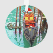 Venedig, Italien (IT) - zwei bunte Gondeln Ornament (Rückseite)