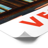 Venedig Italien Jahrgang Reise Poster (Ecke)