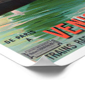 Venedig Italien Jahrgang Reise Poster (Ecke)