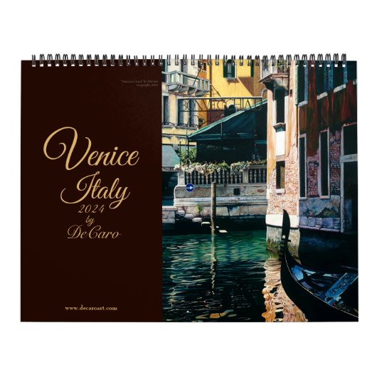 Venedig Italien - Kalender 2024 von DeCaro (Titelbild)