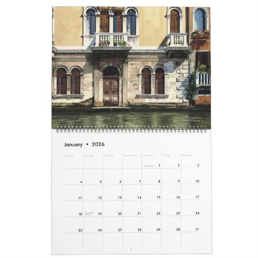 Venedig Italien - Kalender 2024 von DeCaro (Jan 2026)