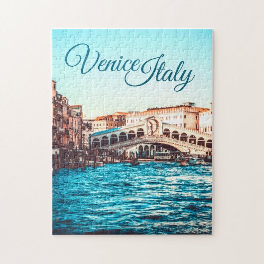 Venedig-Italien-Kanal| Puzzle Jigsaw (Vertikal)