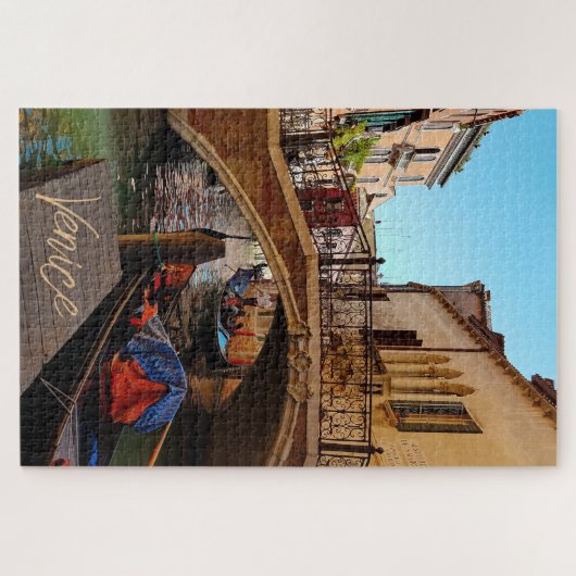 Venedig Italien Kanalbrücke Schiffsreise Puzzle (Horizontal)