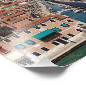 Venedig Italien, Kanäle, Brücken, Boote Fotodruck (Ecke)