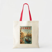 Venedig Italien Kanäle Illustration Reise Kunst Re