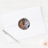 Venedig Italien Karneval Museum ~ Italienisches Fe Runder Aufkleber (Umschlag)