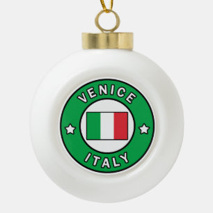 Venedig Italien Keramik Kugel-Ornament