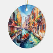 Venedig Italien Keramik Wasserfarbe Keramik Ornament (Links)