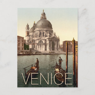 Venedig Italien Kirche von Salute Gondeln Postkarte