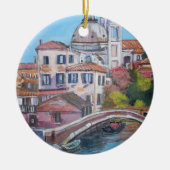 Venedig, Italien - Kreis-Verzierung Keramik Ornament (Vorne)