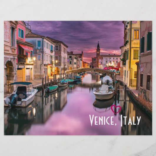 Venedig, Italien - Landschaftlicher Kanal und Vene Flyer (Vorne)