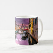 Venedig, Italien - Landschaftlicher Kanal und Vene Kaffeetasse (VorderseiteRechts)