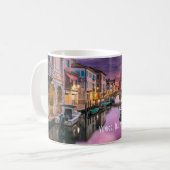 Venedig, Italien - Landschaftlicher Kanal und Vene Kaffeetasse (Vorderseite Links)