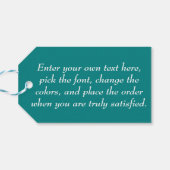 Venedig, Italien - Luftbild Geschenkanhänger (Rückseite Horizontal)