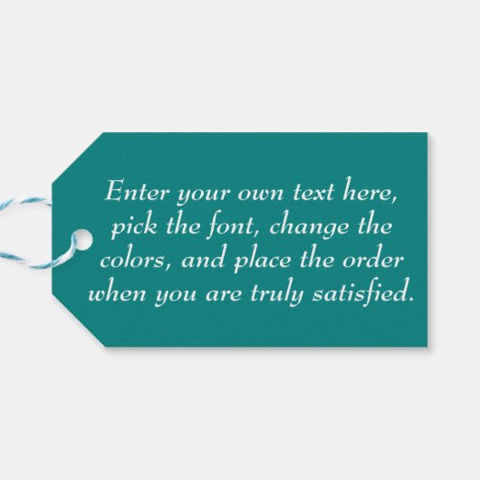 Venedig, Italien - Luftbild Geschenkanhänger (Rückseite Horizontal)