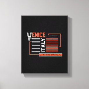 Venedig Italien Moderne geometrische Typografie-De Leinwanddruck