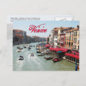 Venedig, Italien Postkarte (Vorne/Hinten)