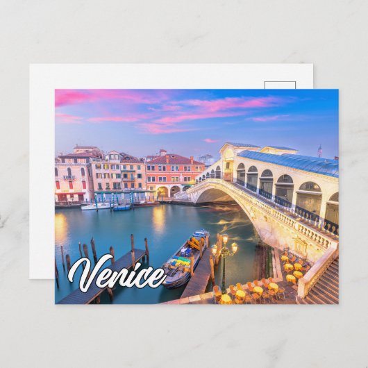 Venedig, Italien Postkarte (Vorne/Hinten)
