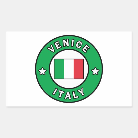 Venedig Italien Rechteckiger Aufkleber (Vorderseite)