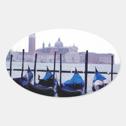 Venedig Italien Reise Ovaler Aufkleber (Vorderseite)