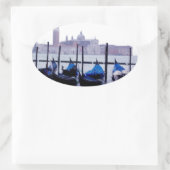 Venedig Italien Reise Ovaler Aufkleber (Tasche)