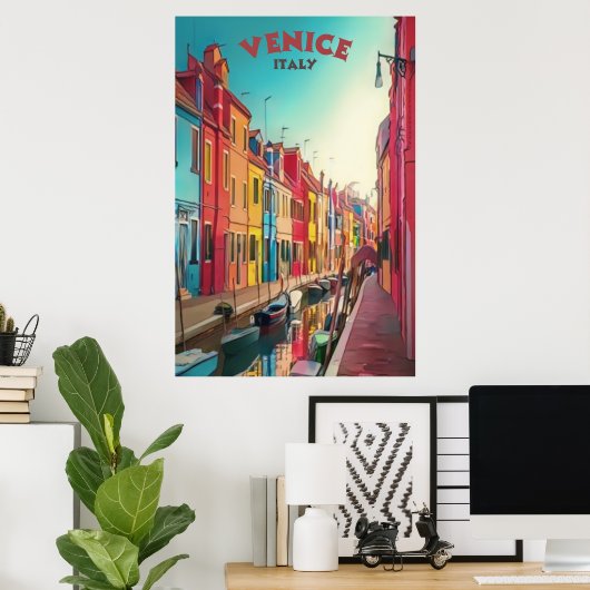 Venedig Italien Reise Poster (Heimbüro)