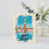 Venedig Italien Reise Postkarte (Stehend Vorderseite)