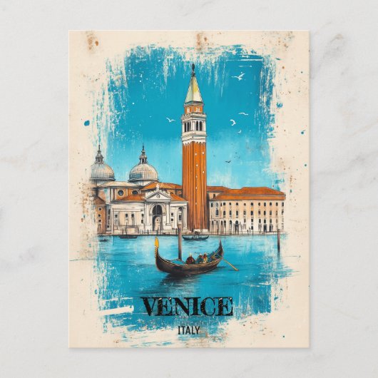 Venedig Italien Reise Postkarte (Vorderseite)