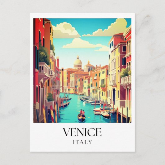 Venedig Italien Reise Postkarte (Vorderseite)