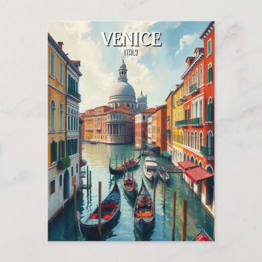 Venedig Italien Reise Postkarte (Vorderseite)
