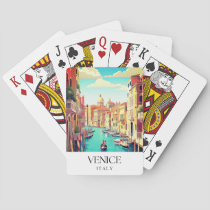 Venedig Italien Reise Postkarte Spielkarten
