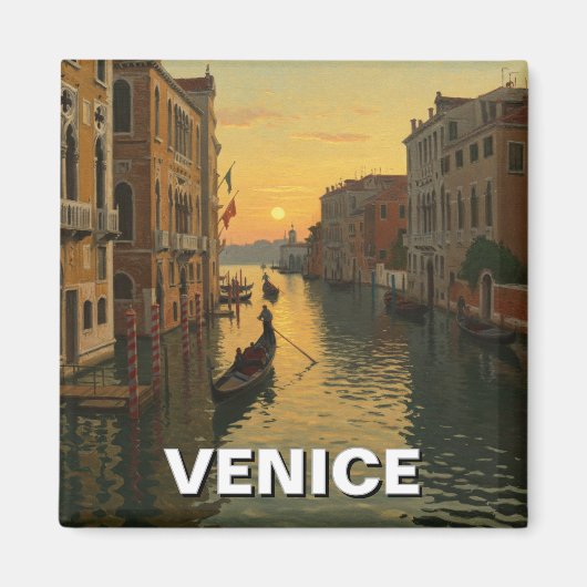 Venedig Italien Reise Souvenir Malerei Magnet (Vorne)