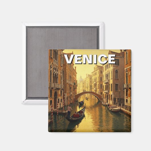 Venedig Italien Reise Souvenir Malerei Magnet (Vorderseite/Rückseite)